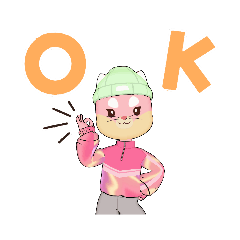 [LINEスタンプ] 可愛いピンクライちゃん