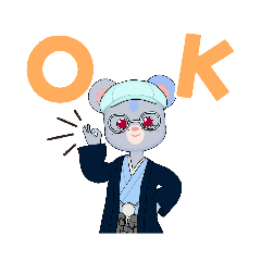 [LINEスタンプ] 怖いねずくん
