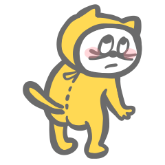 [LINEスタンプ] ネコっぽいネコのPちゃん