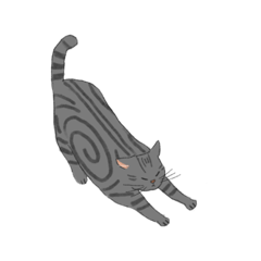 [LINEスタンプ] アメショの猫ちゃん