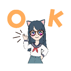 [LINEスタンプ] 高校生になった人間ラブちゃん
