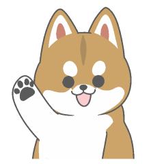 [LINEスタンプ] まるっと柴犬 赤