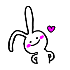 [LINEスタンプ] 博多のうさぎ