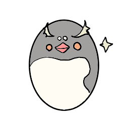 [LINEスタンプ] まろアニマルズのイワトビペンギン