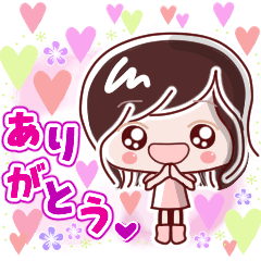 [LINEスタンプ] momoのでか文字♡かわいい♡カラフル挨拶