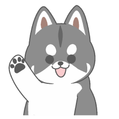 [LINEスタンプ] まるっと柴犬 黒