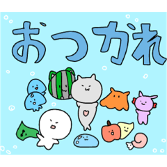 [LINEスタンプ] クリオネと可愛いキャラクター達