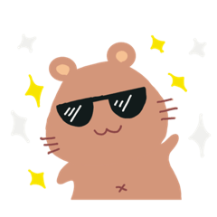 [LINEスタンプ] クマサングラスのおちゃめスタンプ