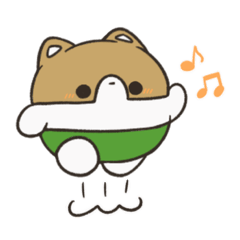 [LINEスタンプ] まんまる犬 茶々丸