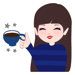 [LINEスタンプ] おしゃれなリブのビタミンカラーロングヘア