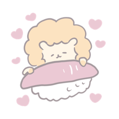 [LINEスタンプ] おすし大好きらいおん