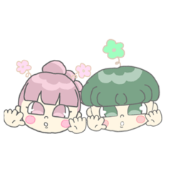 [LINEスタンプ] さんちゃん＆しんちゃん