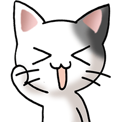 [LINEスタンプ] 猫ねこにゃんこ その2（白黒）驚怒哀楽