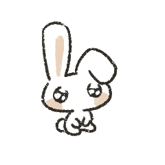 [LINEスタンプ] うさぎいるよ