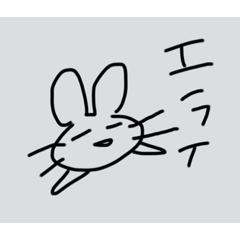 [LINEスタンプ] らくうさぎ