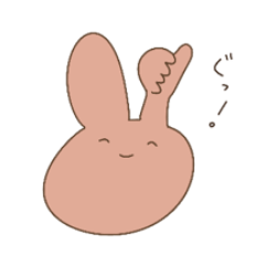 [LINEスタンプ] 不揃いももいろもちうさぎ