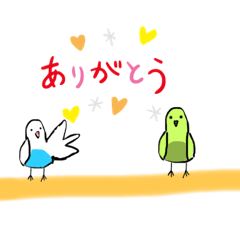 [LINEスタンプ] モノクロインコ7