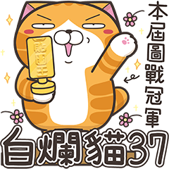 [LINEスタンプ] ランラン猫 37 (台湾版)