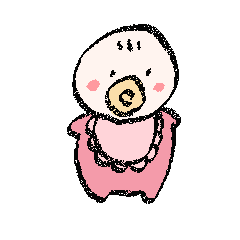 [LINEスタンプ] 動くキュートベイビー