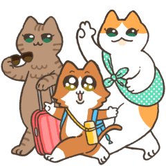 [LINEスタンプ] ねこちゃんと夏