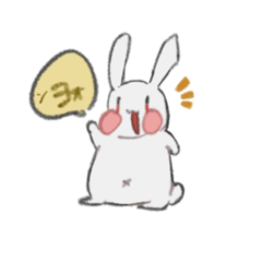 [LINEスタンプ] うさぎのポン太