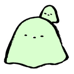 [LINEスタンプ] みどりお化け