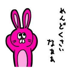 [LINEスタンプ] ピンうさ にんじんたろう