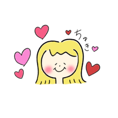 [LINEスタンプ] ゆるっと☆かわいいおんなのこ