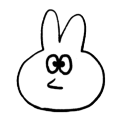 [LINEスタンプ] うさぎだけ 2