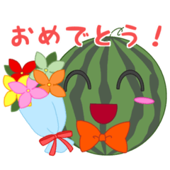 [LINEスタンプ] さちよのスイカちゃん