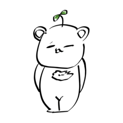 [LINEスタンプ] 生意気な森のくま