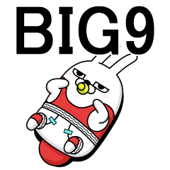 [LINEスタンプ] BIG 擦れうさぎ9