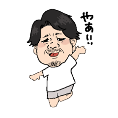 [LINEスタンプ] おじの似顔絵スタンプ②の画像（メイン）