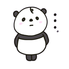 [LINEスタンプ] 友達ぱんだ(くせっ毛)