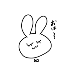 [LINEスタンプ] まつげうさぎちゃんだよ