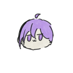 [LINEスタンプ] 紫髪のもちもちくんのスタンプ