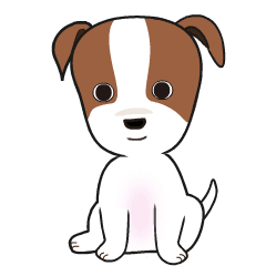 [LINEスタンプ] 犬 ジャックラッセルテリア きなこ