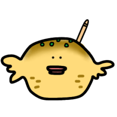 [LINEスタンプ] たこやきふぐ