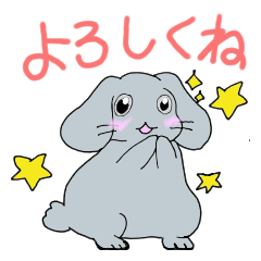 [LINEスタンプ] もふもふうさぎ～挨拶編～