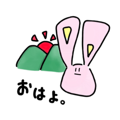 [LINEスタンプ] 無表情な耳デカうさちゃんの日常