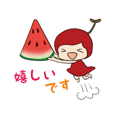 [LINEスタンプ] さくらんぼの妖精夏Ver.