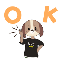 [LINEスタンプ] 犬だよー〜