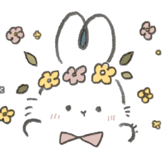 [LINEスタンプ] おしゃれうさぎのぺぺ