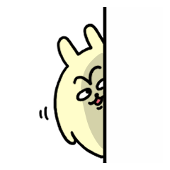 [LINEスタンプ] パワー系うさぎ（文字なし）