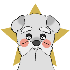 [LINEスタンプ] シュナウザーのリンちゃんその2