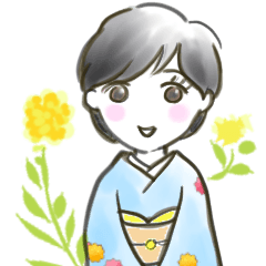 [LINEスタンプ] 着物のすなおちゃん京都弁＆丁寧な挨拶