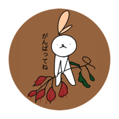 [LINEスタンプ] 感情うさぎさんの日常会話