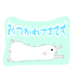 [LINEスタンプ] 長毛ハムスターのてんちゃんスタンプ