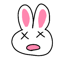 [LINEスタンプ] 【再販】まちがいうさぎ