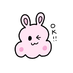 [LINEスタンプ] ほっぺぱんぱんうさぎ